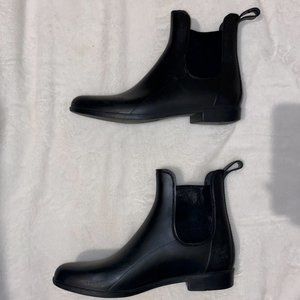 Black Ankle Rain Boots